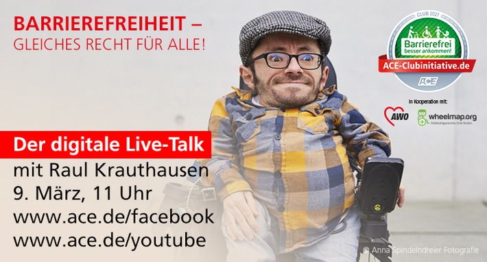 Einladung zum digitalen Live-Talk / Barrierefreiheit - gleiches Recht für alle!