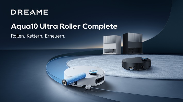 Dreame Aqua10 Ultra Roller Complete / Weiterer Text über ots und www.presseportal.de/nr/173033 / Die Verwendung dieses Bildes für redaktionelle Zwecke ist unter Beachtung aller mitgeteilten Nutzungsbedingungen zulässig und dann auch honorarfrei. Veröffentlichung ausschließlich mit Bildrechte-Hinweis.