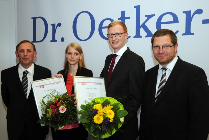 Karola Bause und Sören Rossmann von der Hochschule Ostwestfalen-Lippe gewinnen Dr. Oetker Preis 2014 (FOTO)