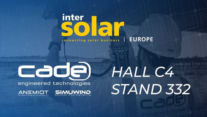 CADE to Present Engineering and Technology Solutions for Photovoltaic Asset Reliability at Intersolar Europe 2026