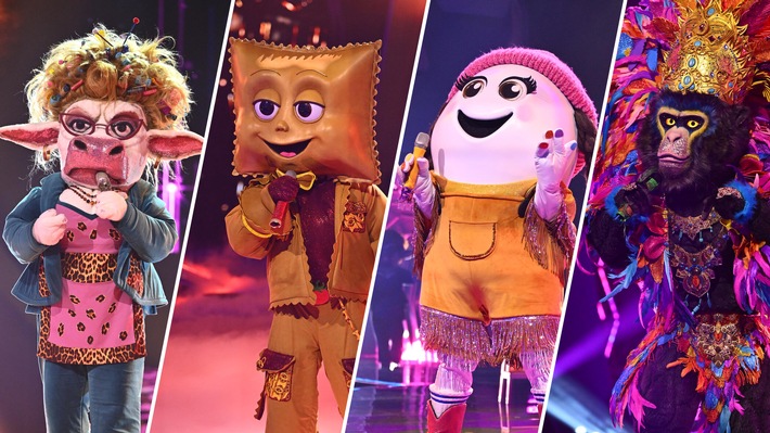 Finale! KING, RAVE-IOLI, EGGI und MUUHNIKA wollen am Samstag "The Masked Singer" gewinnen