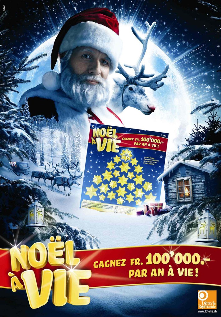 Loterie Romande: Noël à Vie: encore plus à gagner cette année