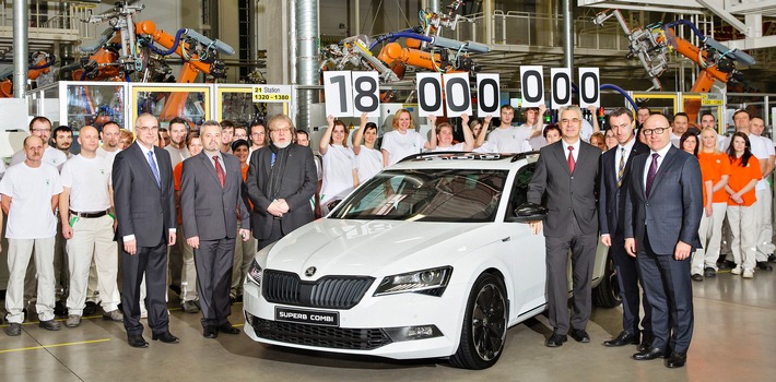 Jubiläum: SKODA produziert 18-millionstes Fahrzeug (FOTO)