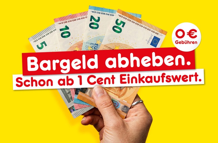 Netto Marken-Discount erweitert Cash-Back-Service: Bargeldauszahlung ab 1-Cent-Einkaufswert