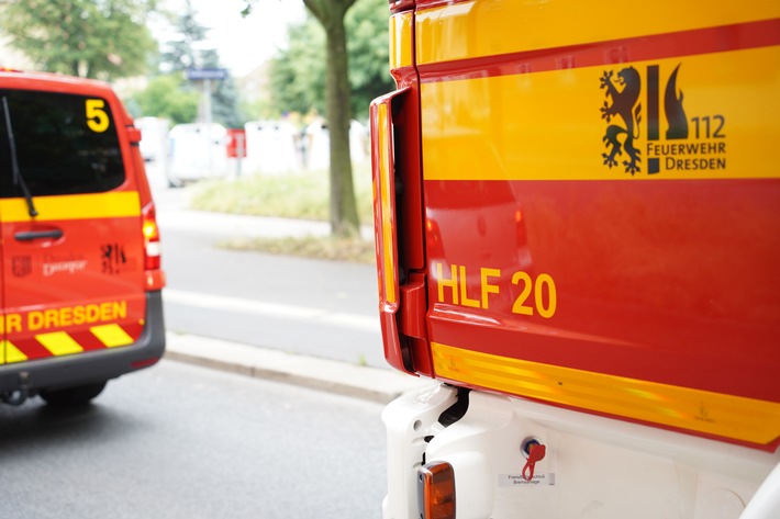 FW Dresden: Informationen zum Einsatzgeschehen der Feuerwehr Dresden vom 2. August 2021