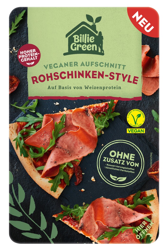 Schinken klopfen für Veggie-Fans / Billie Green präsentiert veganen Rohschinken