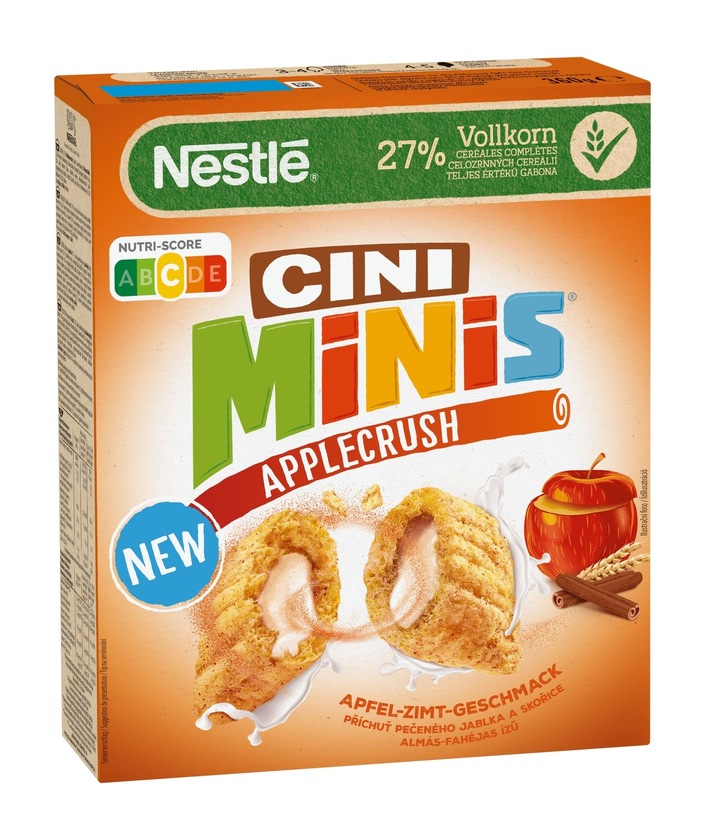 Nestlé weckt Nostalgie-Gefühle mit CINI MINIS AppleCrush