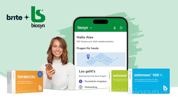Kostenfreie digitale Therapiebegleitung mit brite(TM): biosyn und XO Life unterstützen Anwender durch strategische Partnerschaft