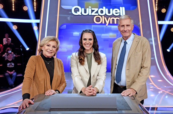 News-Legenden gegen "Quizduell-Olymp": Sabine Christiansen und Ulrich Wickert bei Esther Sedlaczek am Freitag, 27. Januar, 18:50 Uhr im Ersten