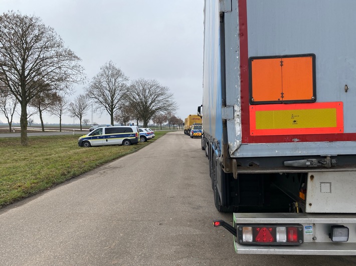 POL-PDLD: Intensive Schwerlastverkehrskontrolle auf der B272 - Polizei erhöht Druck zur Verbesserung der Verkehrssicherheit