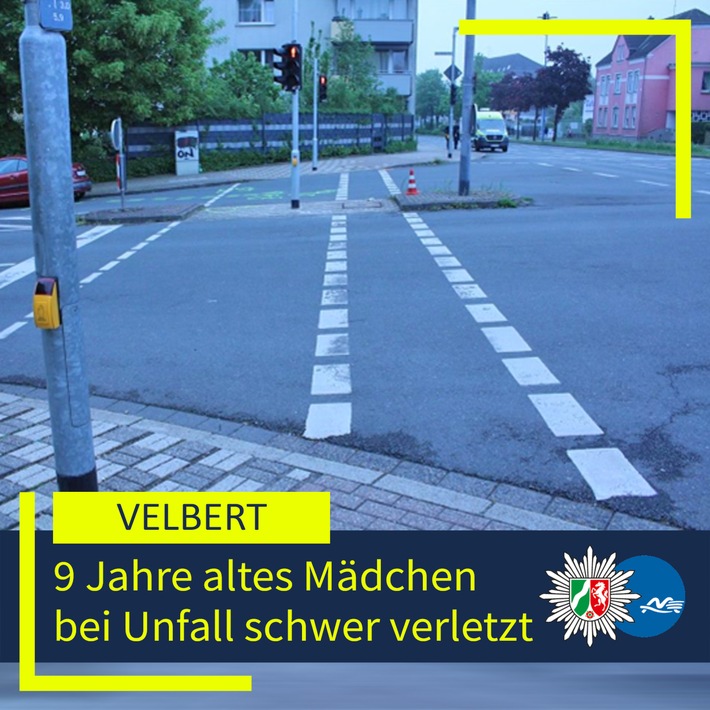 POL-ME: 9 Jahre altes Mädchen bei Verkehrsunfall schwer verletzt - 2605016