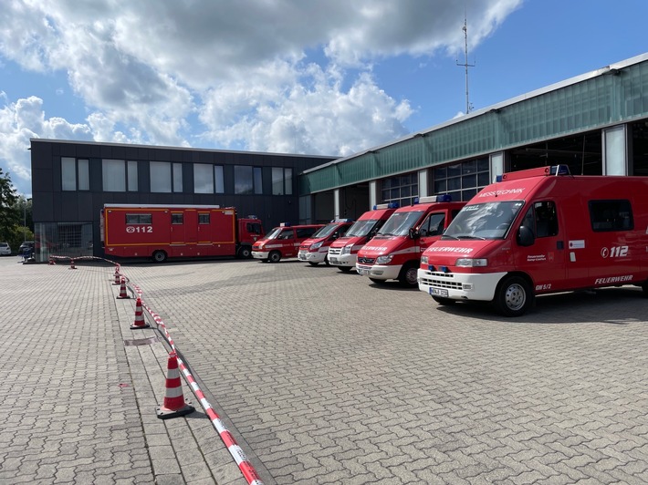 FW Alpen: Einsatz des ABC-Messzug NRW des Kreises Wesel