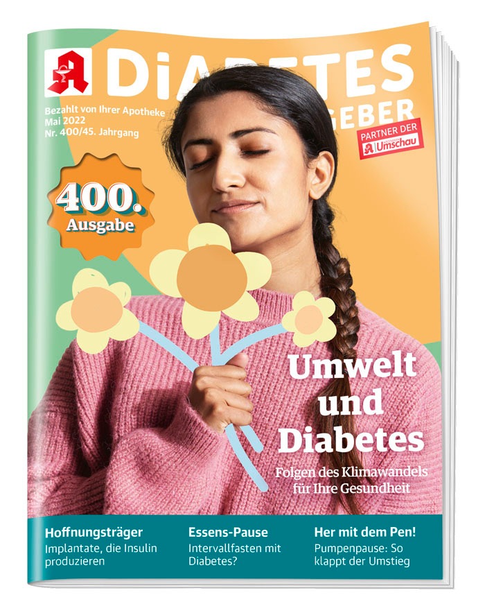 400 Ausgaben: Jubiläum für den Diabetes Ratgeber / Die Mai-Ausgabe 2022 des Apothekenmagazin Diabetes Ratgeber überrascht mit frischen Impulsen.