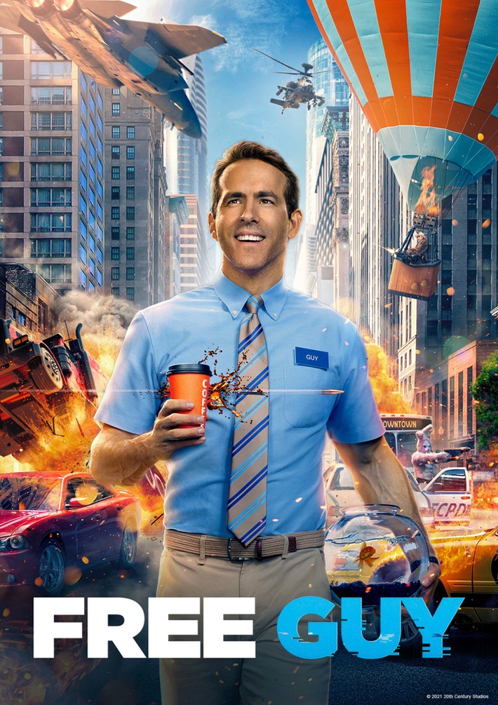 Ryan Reynolds bricht aus: "Free Guy" ab heute bei Sky und Sky Ticket