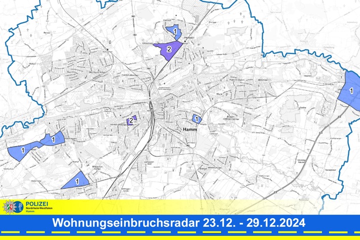 POL-HAM: Wohnungseinbruchsradar Hamm für die Woche vom 23. Dezember bis 29. Dezember