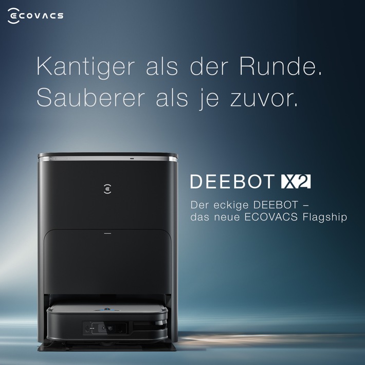 Revolution der Hausreinigung: ECOVACS präsentiert drei neue Modelle beim globalen Launch Event - DEEBOT X2 OMNI, WINBOT W2 und AIRBOT Z2