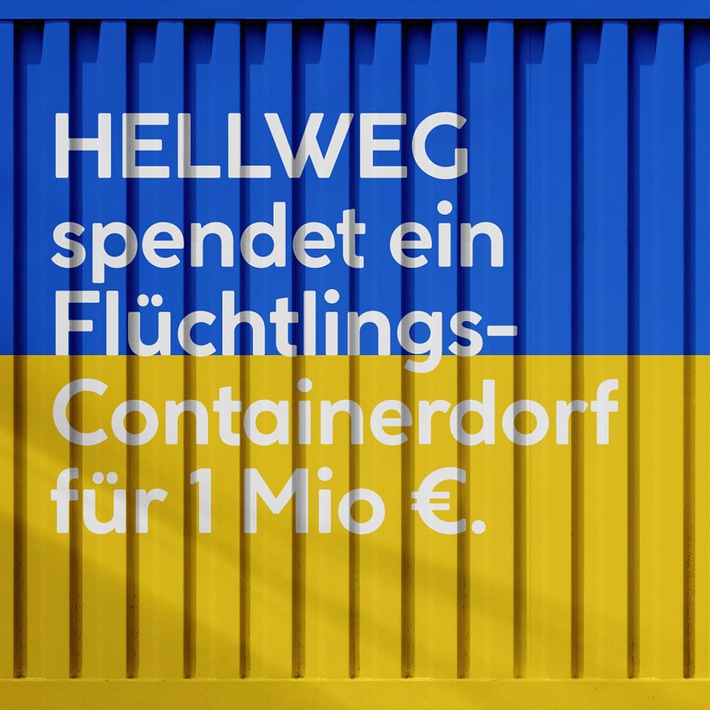 HELLWEG spendet ein Fluchtlingscontainer-Dorf fur 1 Mio EUR .jpg