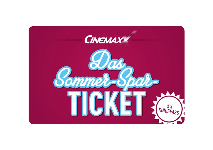 Ein cooler Deal für heiße Tage: Die Kino-Highlights des Sommers zum kleinen Preis erleben / Fünfmal Film, fünfmal Sparen, fünfmal Kino-Spaß für 27,90* Euro