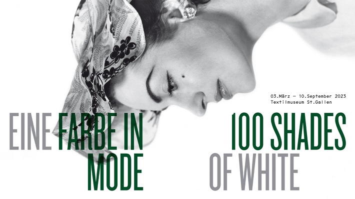 "100 Shades of White. Eine Farbe in Mode" im Textilmuseum