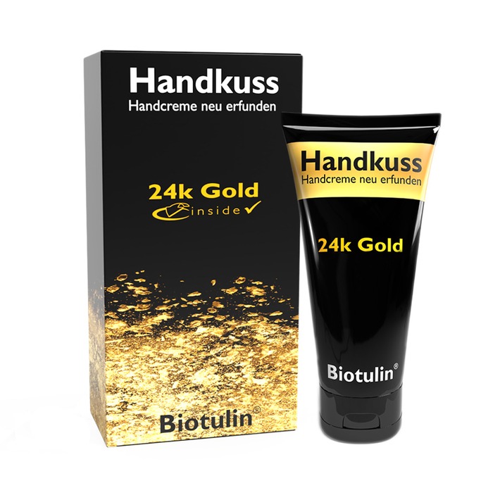 Biotulin im Goldrausch / Handkuss - Handcreme neu erfunden - 24 k Gold
