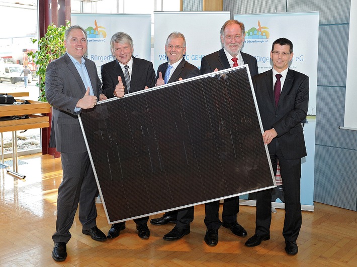 Genossenschaft Die BürgerEnergie bietet Beteiligung am RWE Solarpark in Hürth / Beteiligung an Genossenschaft für jedermann ab 50 Euro möglich
