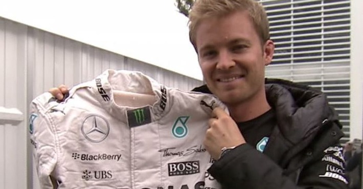 Nico Rosberg spendet Rennanzug und Handschuhe zur Weltmeisterschaft / United Charity versteigert getragenen Rennanzug vom Mexiko-GP und Handschuhe vom Suzuka-GP/Erlöse fließen an Kinderhilfsprojekte