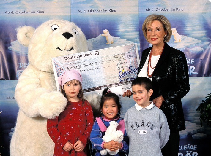 &quot;Kinder-Kino-Tag 2001&quot; brachte 19. 000 Mark / Der »Kleine Eisbär«
hilft Straßenkindern