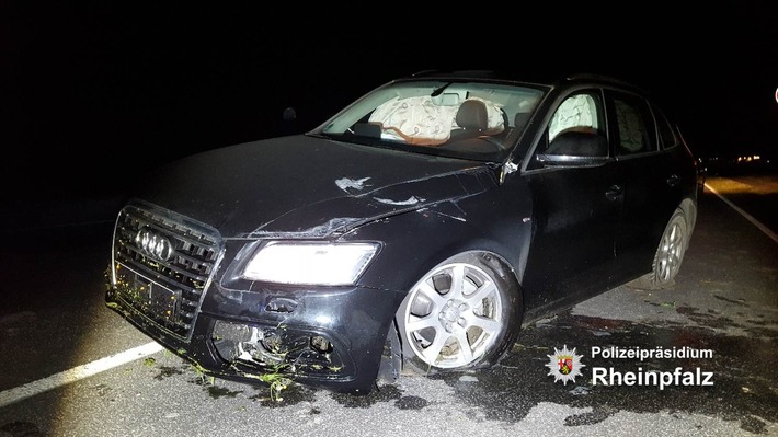 POL-PPRP: (Ludwigshafen) - Verkehrsunfall mit Überschlag