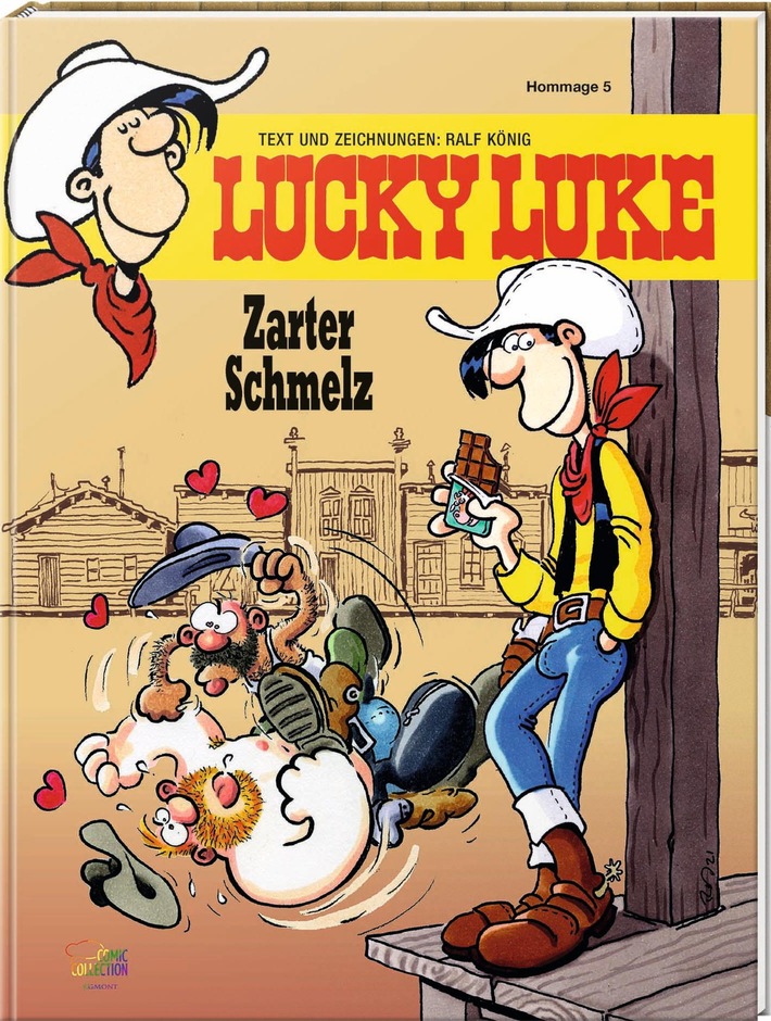 Comiczeichner Ralf König im Westernfieber: Lucky Luke Hommage "Zarter Schmelz". Jetzt EPK/APK verfügbar