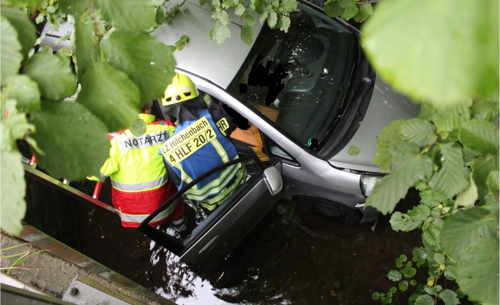 POL-SI: Autofahrerin landet in der Ferndorf