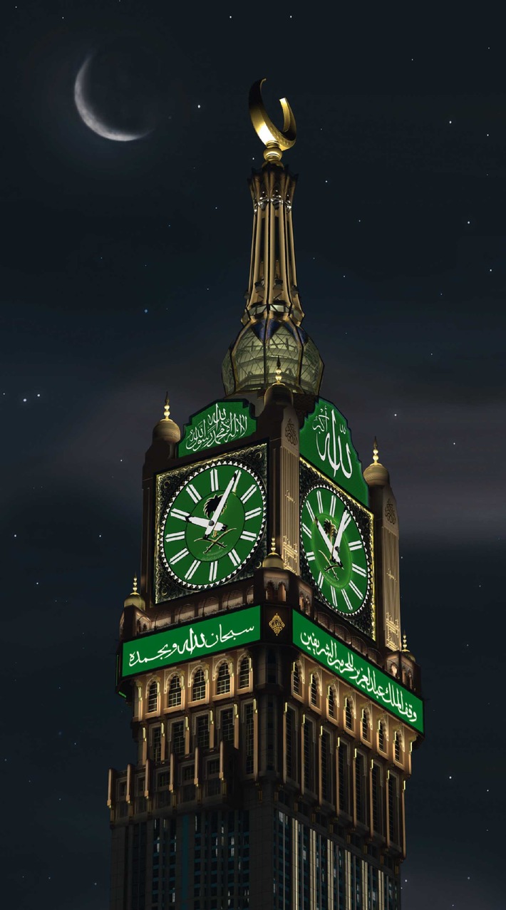 Vier weltweit größte Uhren in Mekka - BILD