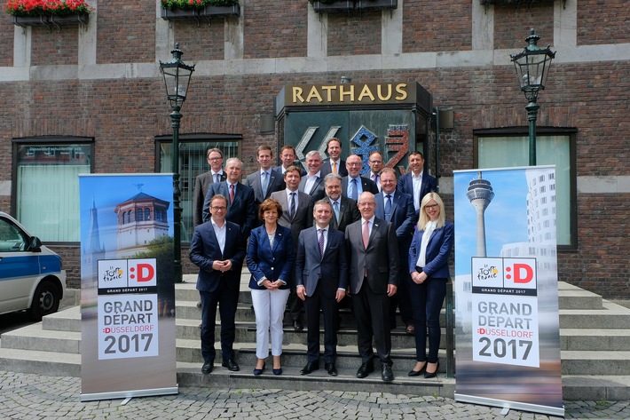 Landeshauptstadt und Region bieten vielfältiges Programm zum Grand Départ Düsseldorf 2017 / Oberbürgermeister Thomas Geisel traf Amtskollegen zum Tourgipfel II