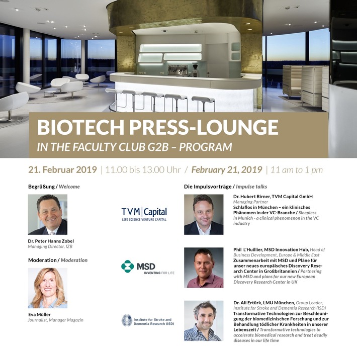 3D-biogedruckte menschliche Organe in fünf Jahren / Vortrag auf der Biotech Press-Lounge am 21. Februar 2019