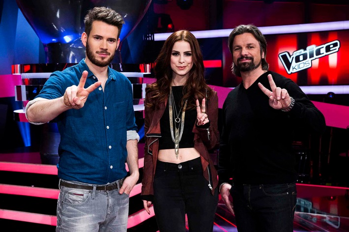 Lena Meyer-Landrut, Henning Wehland und Johannes Strate auf Stimmenfang: Die zweite Staffel "The Voice Kids" startet am 21. März 2014 in SAT.1 (FOTO)