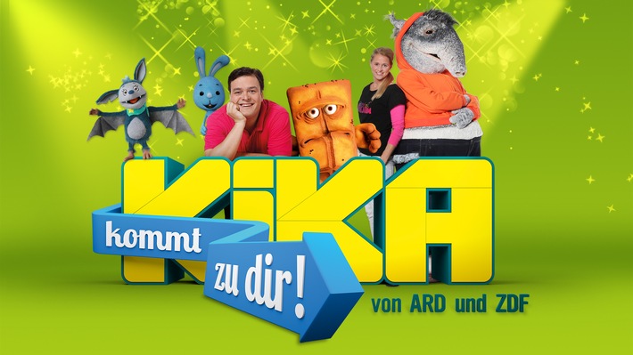 Treffen der Lieblingsstars: &quot;KiKA kommt zu dir!&quot; / KiKA unterwegs auf Familien-Events vom 20. Mai bis 4. Oktober 2024