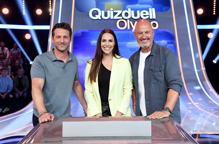 Feinschmecker gegen den "Quizduell-Olymp": Alexander Kumptner und Frank Rosin bei Esther Sedlaczek / "Quizduell-Olymp" am Freitag, 17. November, 18:50 Uhr im Ersten