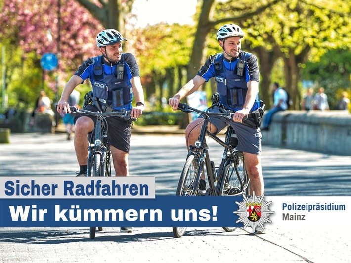 POL-PPMZ: Mainz-Neustadt - Kontrolle des Radverkehrs