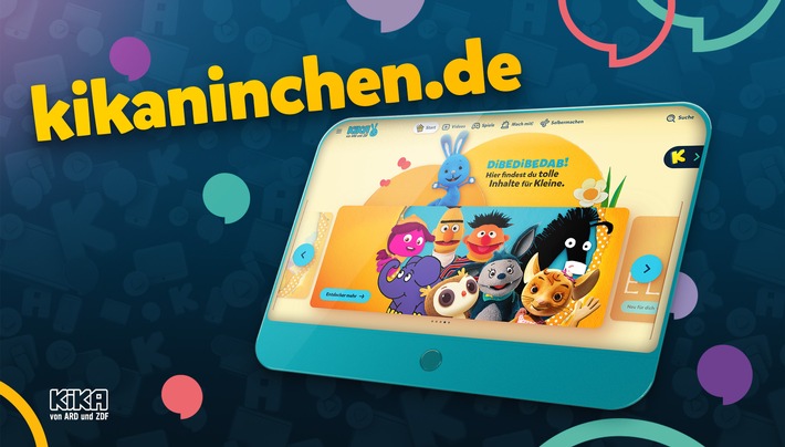 KiKA von ARD und ZDF stärkt Vorschulwelt auf kika.de / KiKAninchen-Welt fördert gemeinsame Mediennutzung in der Familie