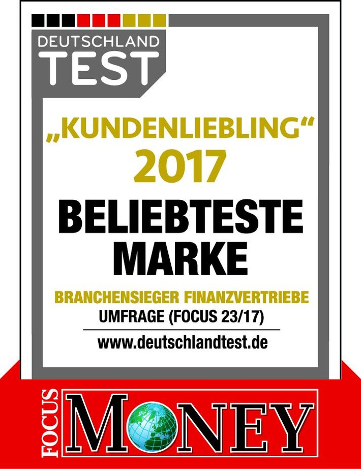 Kundenliebling 2017: Deutsche Vermögensberatung erneut beliebteste Marke