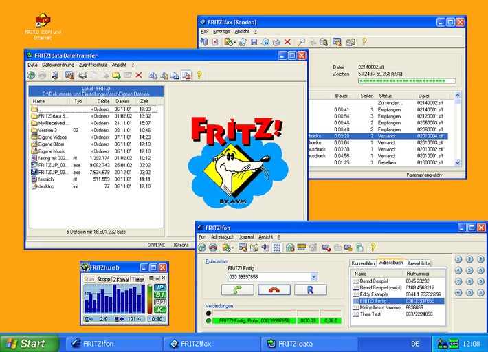 CeBIT 2002 - FRITZ! in neuer Version 3.03 / FRITZ! erhöht Komfort und
Sicherheit am ISDN-Anschluss - AVM-Software mit Rufnummernsperre und
Fax-to-Mail