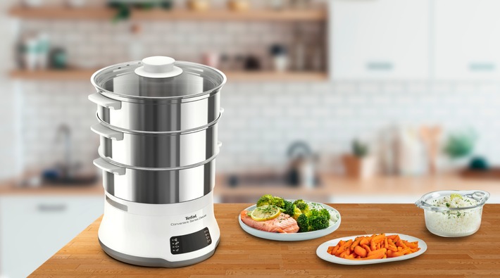 The new Convenient Series Deluxe steamer from Tefal: For simple and healthy cooking