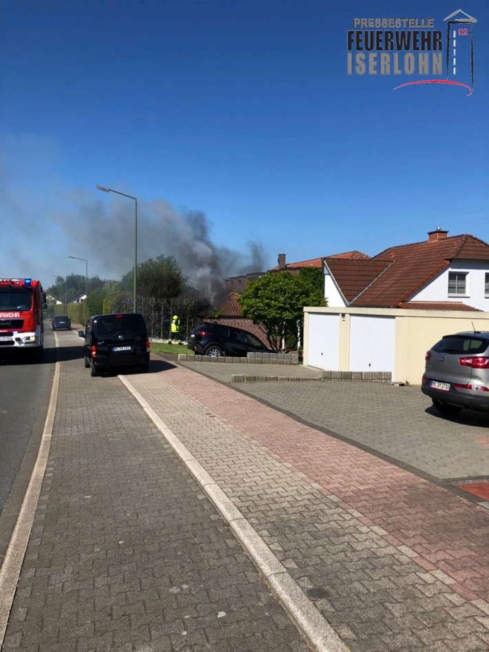 FW-MK: Erneuter Heckenbrand