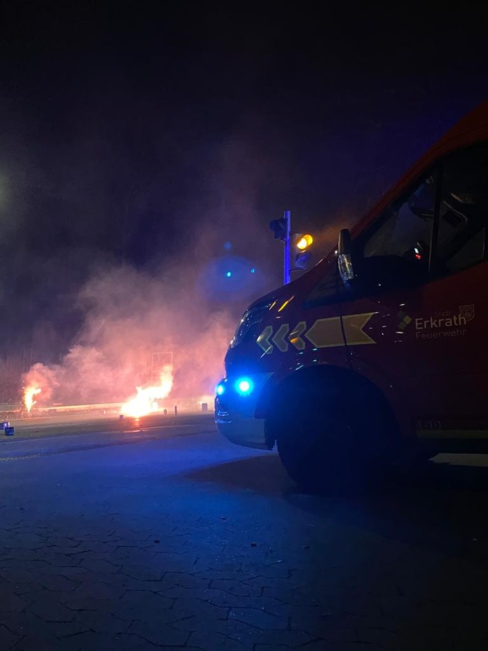 FW-Erkrath: Ernüchternde Silvesterbilanz der Feuerwehr Erkrath