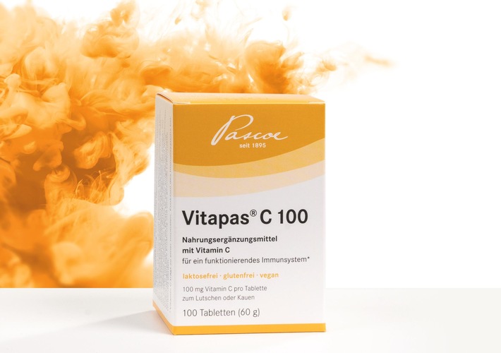 NEU von Pascoe Vital: Vitapas® C 100 - Die Extraportion Vitamin C für unterwegs