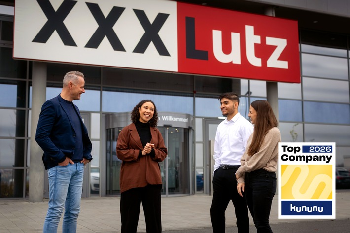 Kununu zeichnet XXXLutz erneut als "Top Company 2026" aus