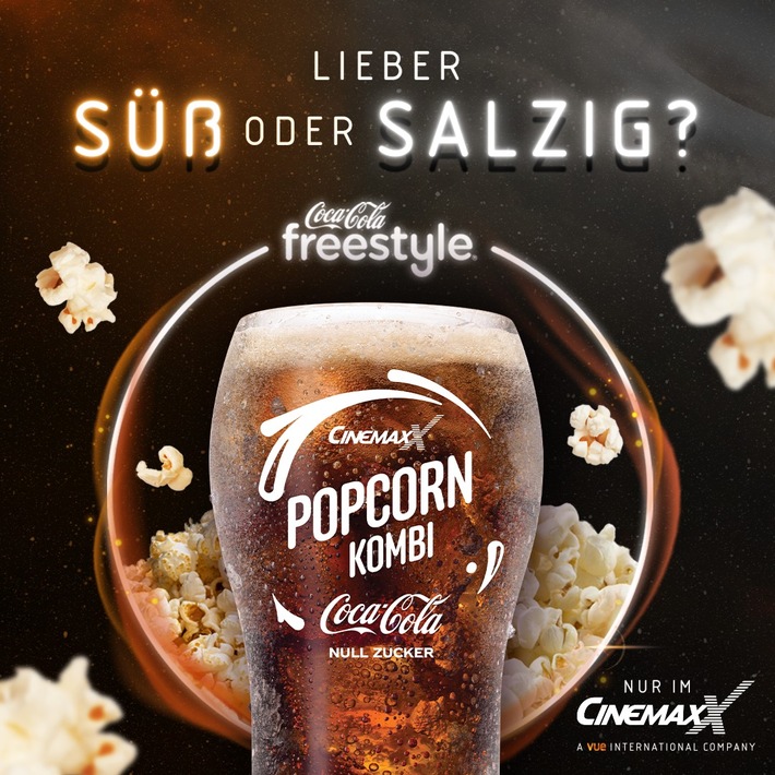 Exklusiv für&#039;s Kino: CinemaxX und Coca-Cola kreieren neue Geschmacksrichtungen