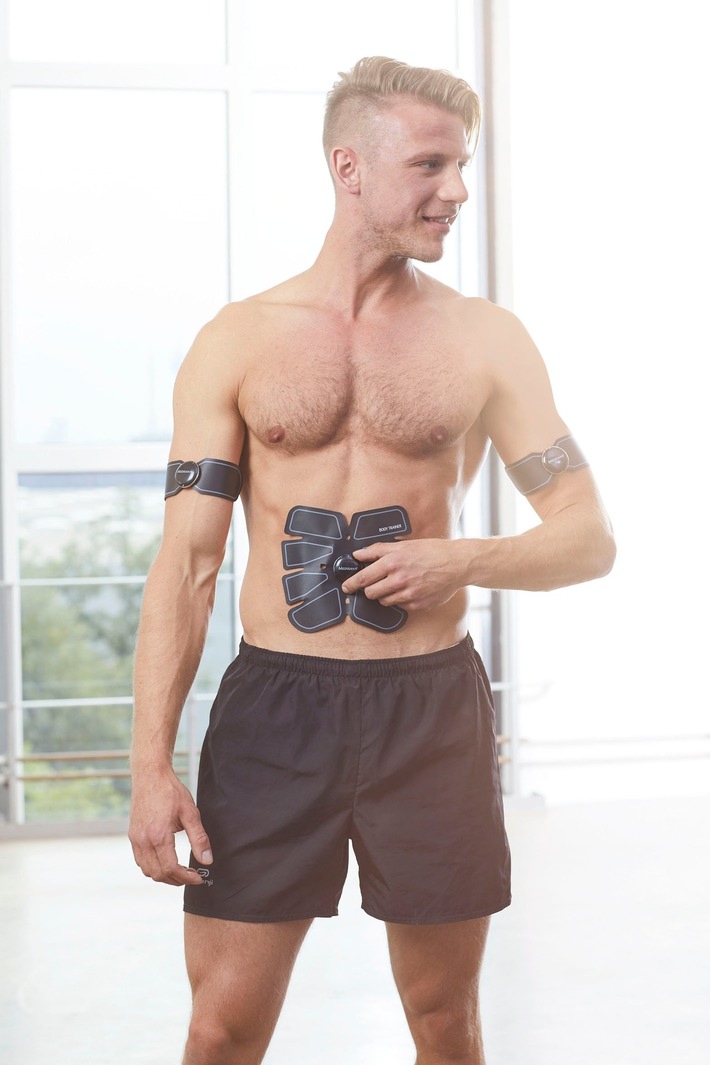 Ein sportlich-durchtrainierter Körper dank des neuen EMS Body Trainers von MEDISANA