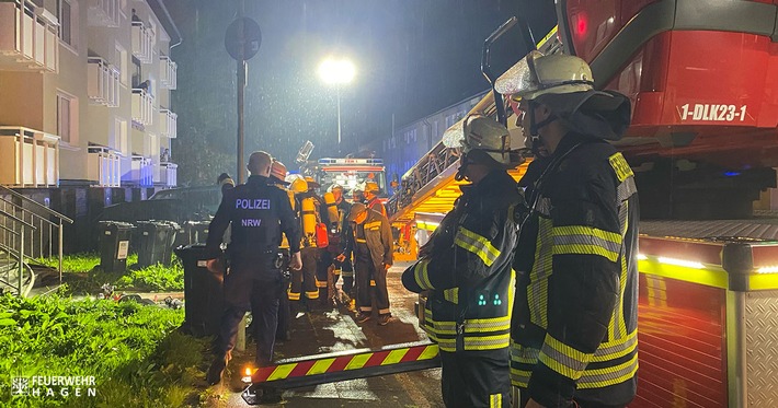 FW Hagen: Nächtlicher Kellerbrand in Haspe