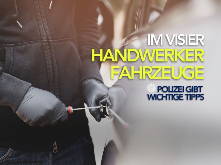 POL-DA: Südhessen: Handwerker-Fahrzeuge im Visier Krimineller / Polizei sensibilisiert und gibt Präventionshinweise