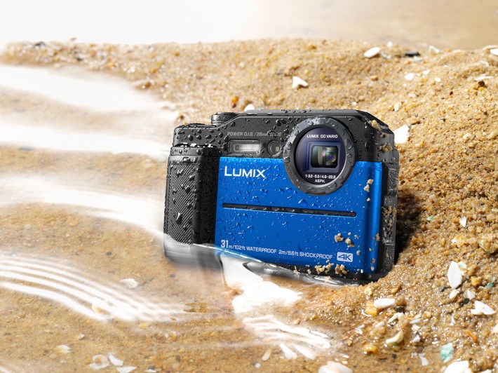 LUMIX FT7: Topmodell unter den Tough-Kameras / Besonders robuste Outdoorkamera mit neuen Features wie der 4K Foto/Video-Funktion, integriertem Sucher und 31 Meter Tauchtiefe